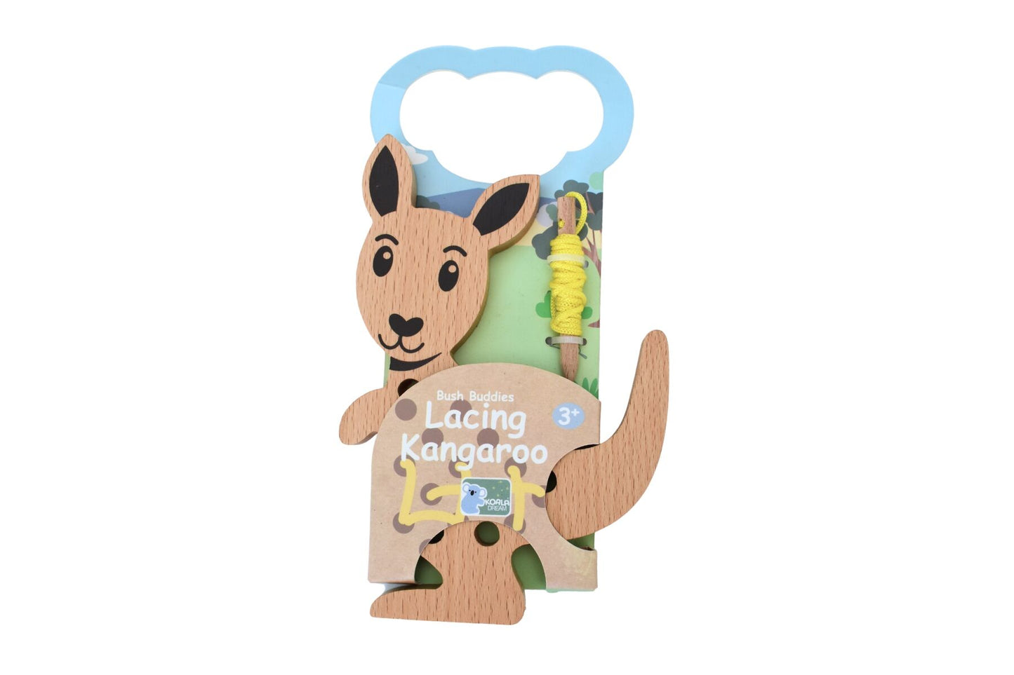 Australian Animal Wooden Lacing Toy for Kids - Lulliyo
