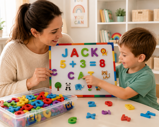 Magnetic Foam Alphabet And Numbers Learning Set - Lulliyo Lulliyo