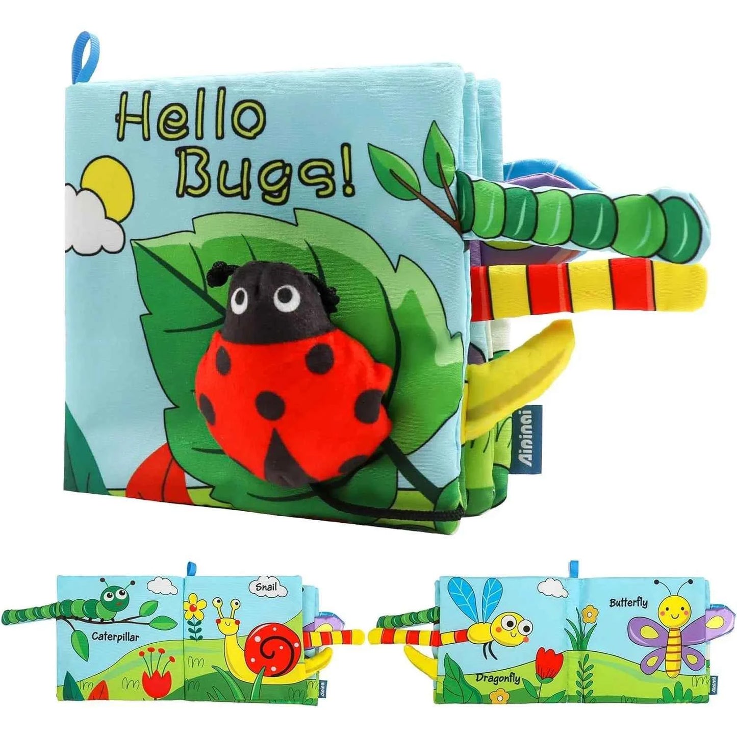 Cloth Early Learning Soft Crinkle Book - Babies 0-2