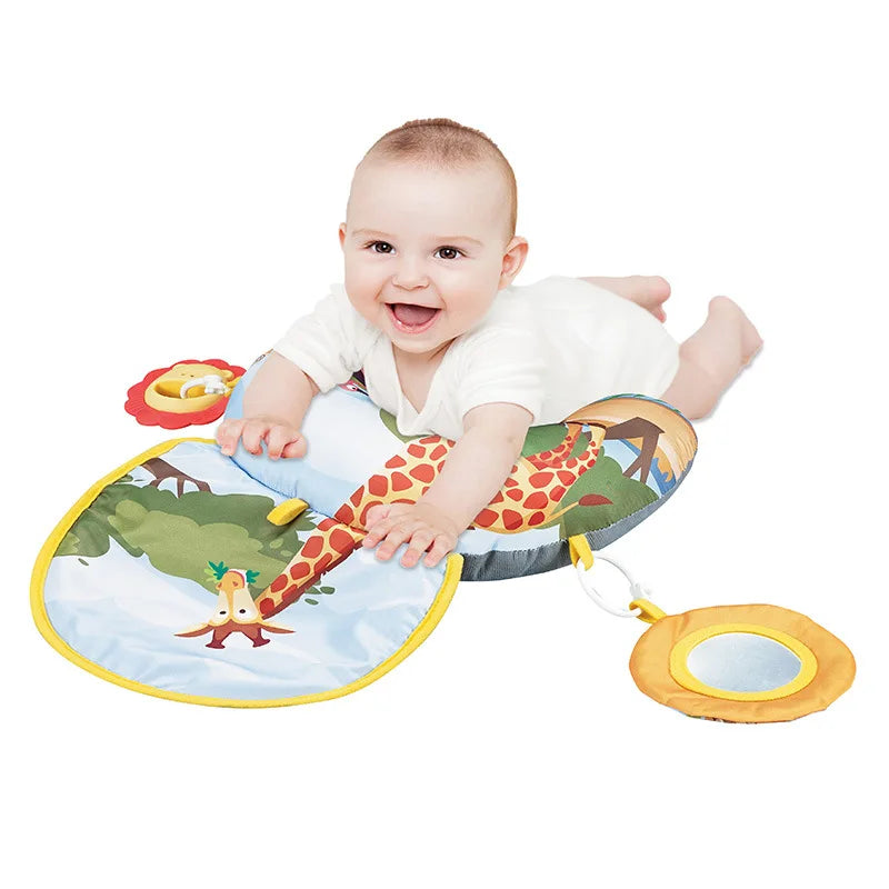 Montessori Tummy Time Baby Pillow With Sensory Toys - Lulliyo