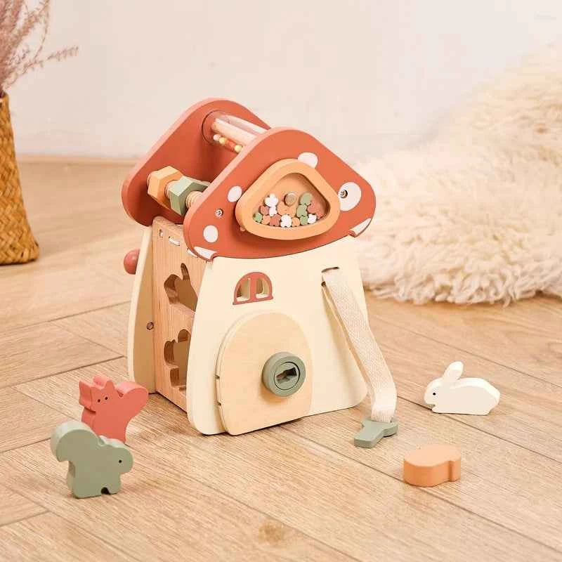 Montessori Wooden Mushroom/Castle