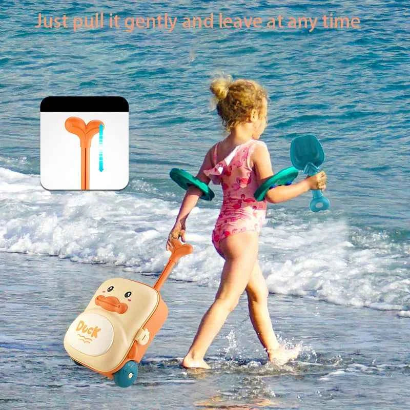 Kids Pull-Along Suitcase Beach Toys - Ages 3 - 6