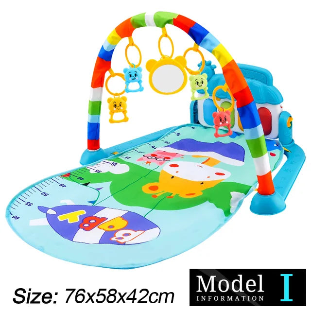 Baby Piano Play Gym Mat – Musical Tummy Time Center - Lulliyo