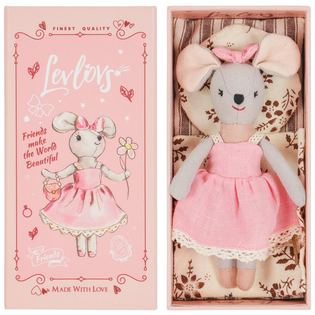 LEVLOVS - Mouse Lili in a Box with the Bedding 
