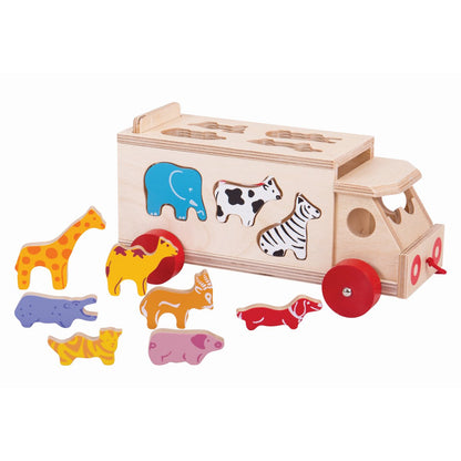 Bigjigs Toys - Animal Shape Lorry - Lulliyo