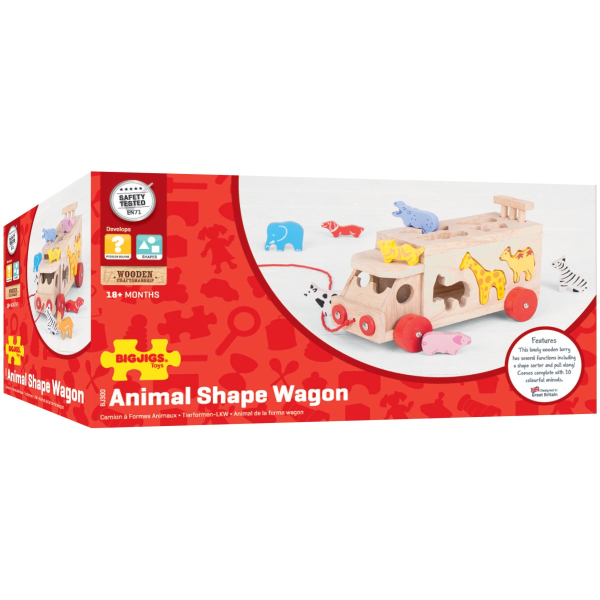 Bigjigs Toys - Animal Shape Lorry