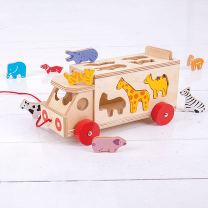 Bigjigs Toys - Animal Shape Lorry - Lulliyo