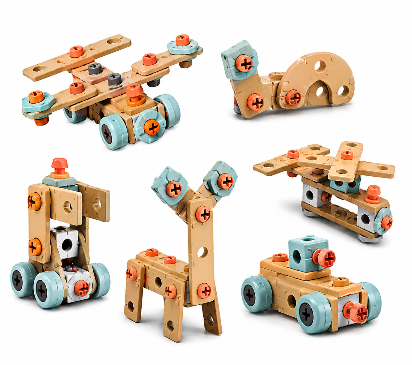 Kids Pretend Play Construction Tool Set With Drill