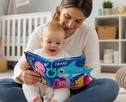Baby Sensory Cloth Book Set – Soft Crinkle Learning Fun - Lulliyo