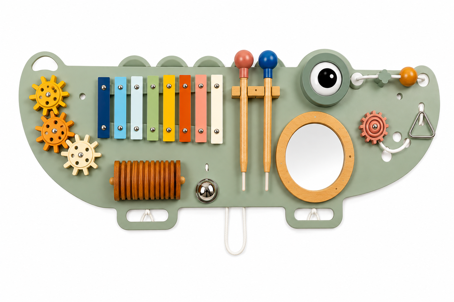 Crocodile Wall Activity Board – Musical Sensory Panel - Lulliyo