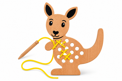 Australian Animal Wooden Lacing Toy for Kids - Lulliyo