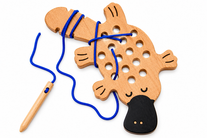 Australian Animal Wooden Lacing Toy for Kids - Lulliyo