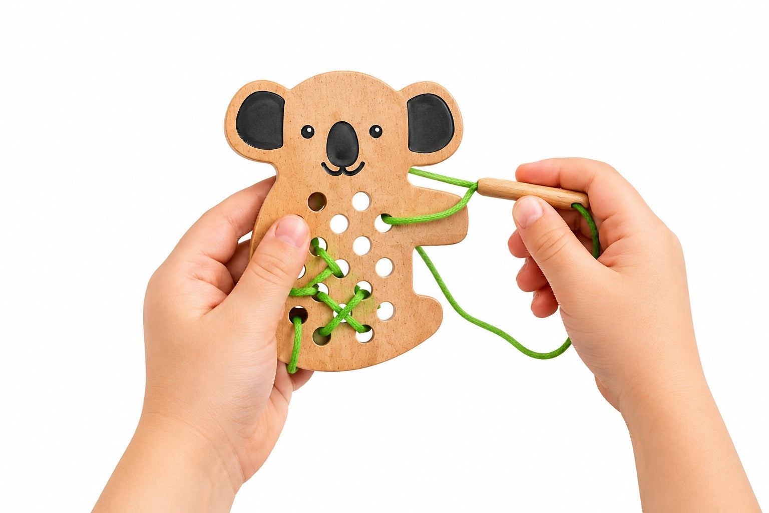 Australian Animal Wooden Lacing Toy for Kids - Lulliyo