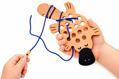 Australian Animal Wooden Lacing Toy for Kids - Lulliyo