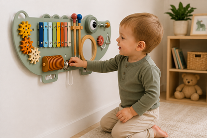 Crocodile Wall Activity Board – Musical Sensory Panel - Lulliyo