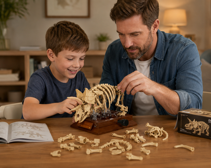 3D Dinosaur Fossil Building Set – Educational Skeleton Model - Lulliyo