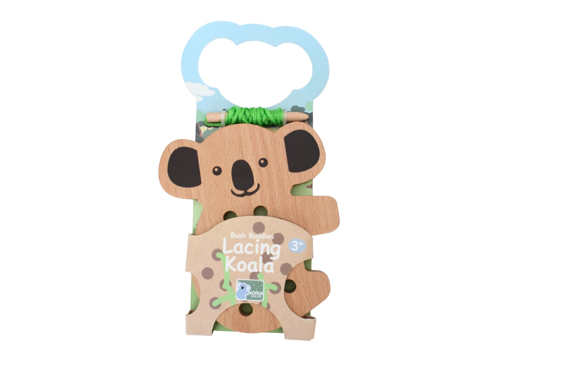 Australian Animal Wooden Lacing Toy for Kids - Lulliyo