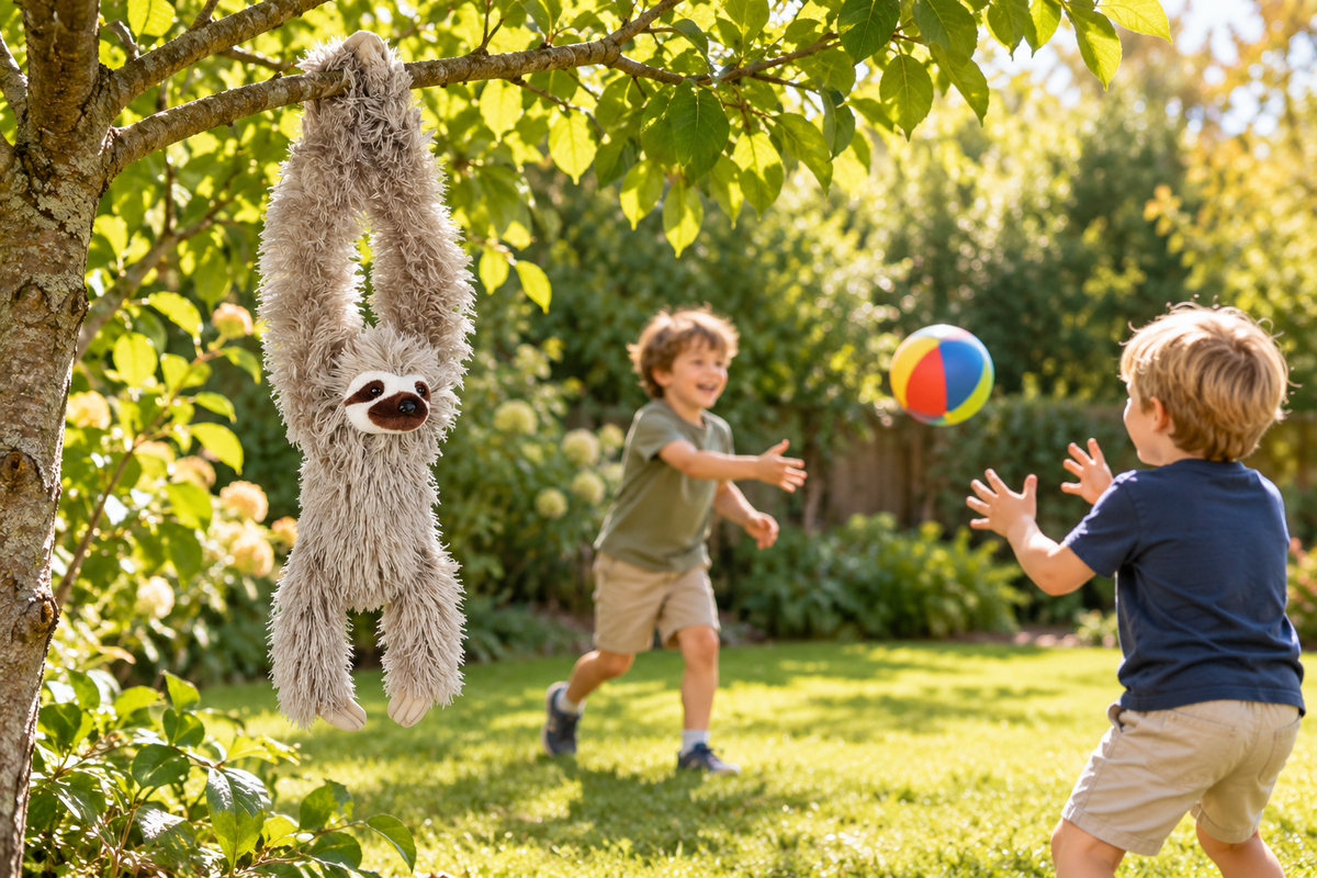 Hanging Three Toed Sloth by Wild Republic