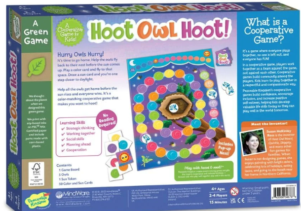 Hoot Owl Hoot! Game by Peaceable Kingdom