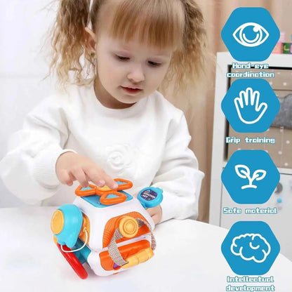 Montessori Baby Busy Cube Activity Toy