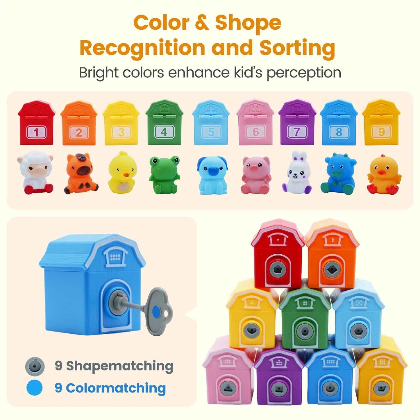 Montessori Train Set for Toddlers