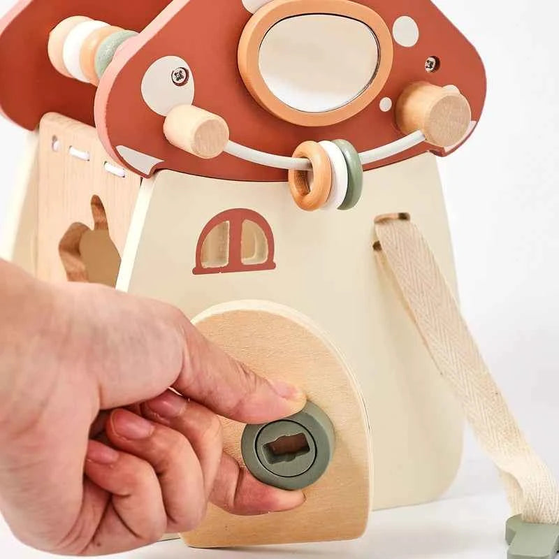 Montessori Wooden Mushroom/Castle