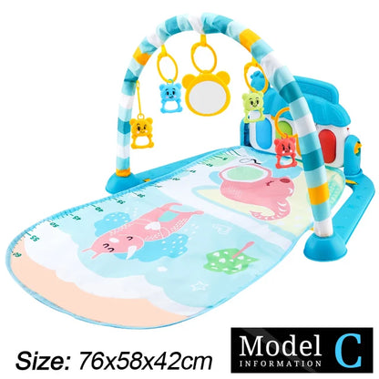 Baby Piano Play Gym Mat – Musical Tummy Time Center - Lulliyo