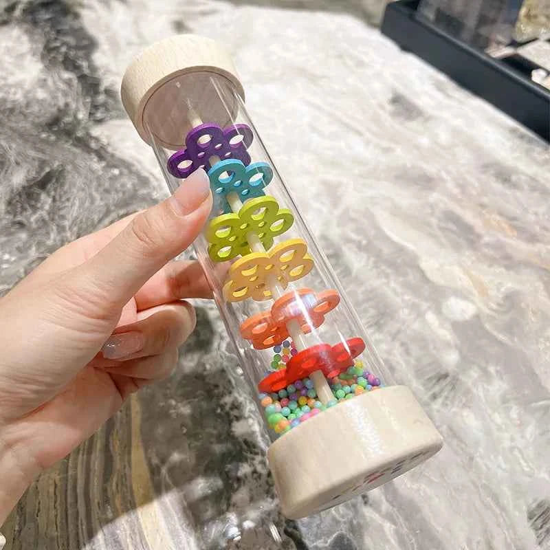 Wooden Rainmaker Baby Rattle