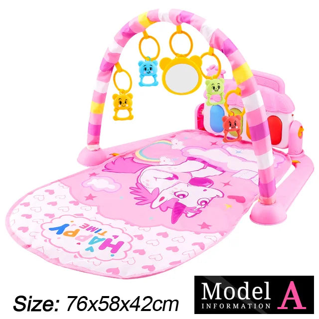 Baby Piano Play Gym Mat – Musical Tummy Time Center - Lulliyo