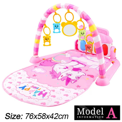 Baby Piano Play Gym Mat – Musical Tummy Time Center - Lulliyo