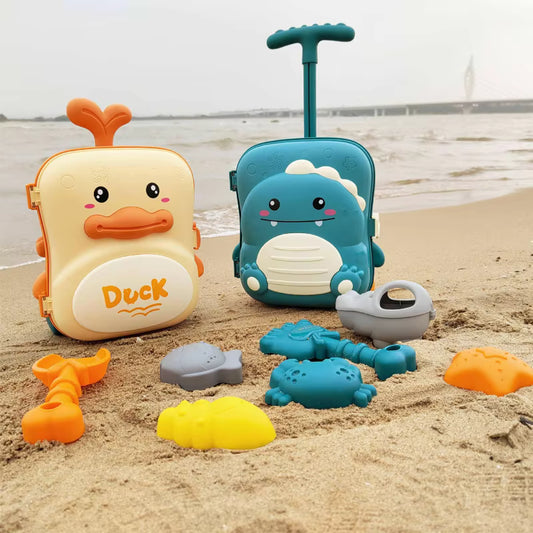 Kids Pull-Along Suitcase Beach Toys - Ages 3 - 6 Lulliyo