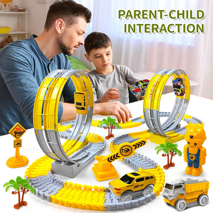 Flexible Electric Track Car Set For Kids