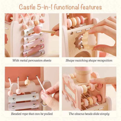 Montessori Wooden Mushroom/Castle