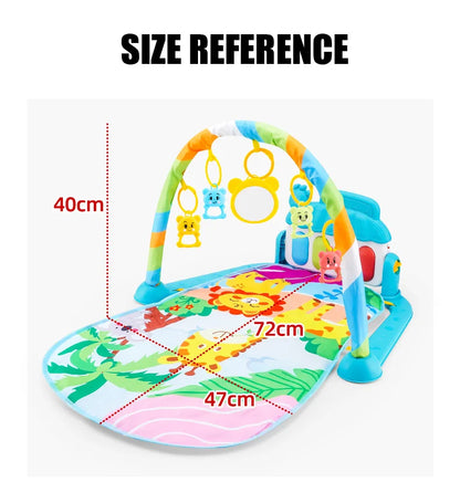 Baby Piano Play Gym Mat – Musical Tummy Time Center - Lulliyo