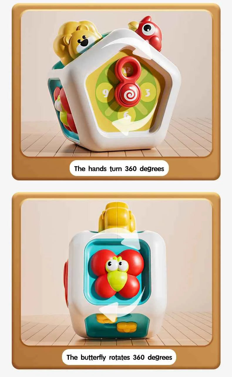 Montessori Baby Busy Cube Activity Toy