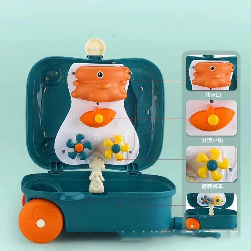 Kids Pull-Along Suitcase Beach Toys - Ages 3 - 6