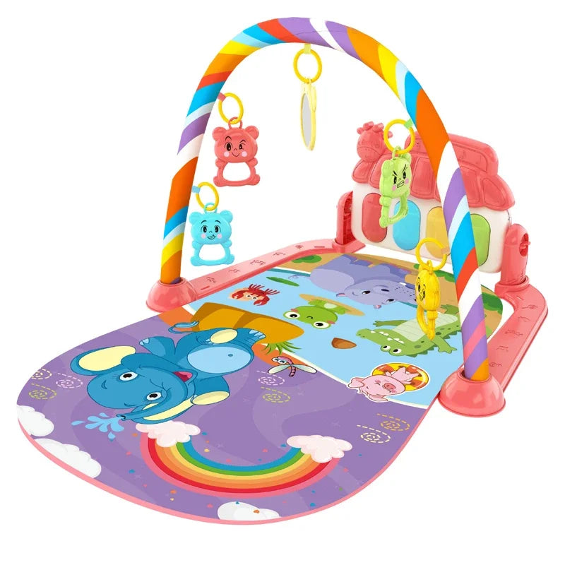 Musical Baby Play Gym Mat With Kick Piano - Lulliyo