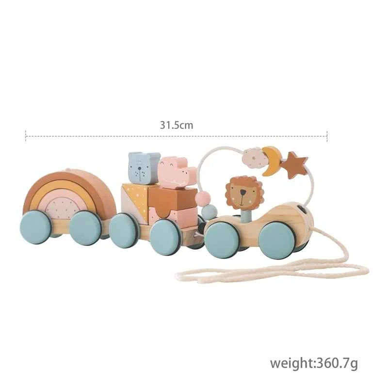 Montessori Wooden Pull Along Toy