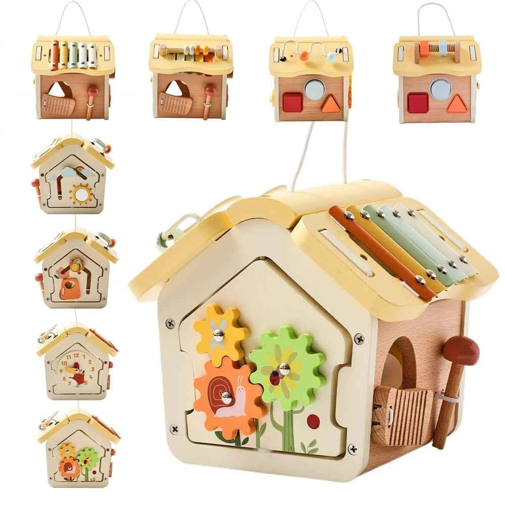 Montessori Wooden Sensory Playhouse