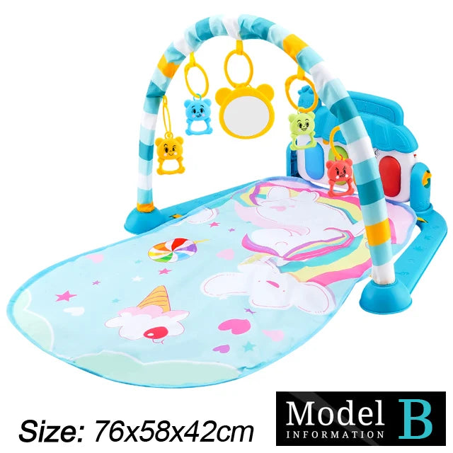 Baby Piano Play Gym Mat – Musical Tummy Time Center - Lulliyo