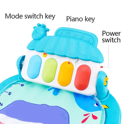 Musical Baby Play Gym Mat With Kick Piano - Lulliyo