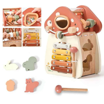 Montessori Wooden Mushroom/Castle