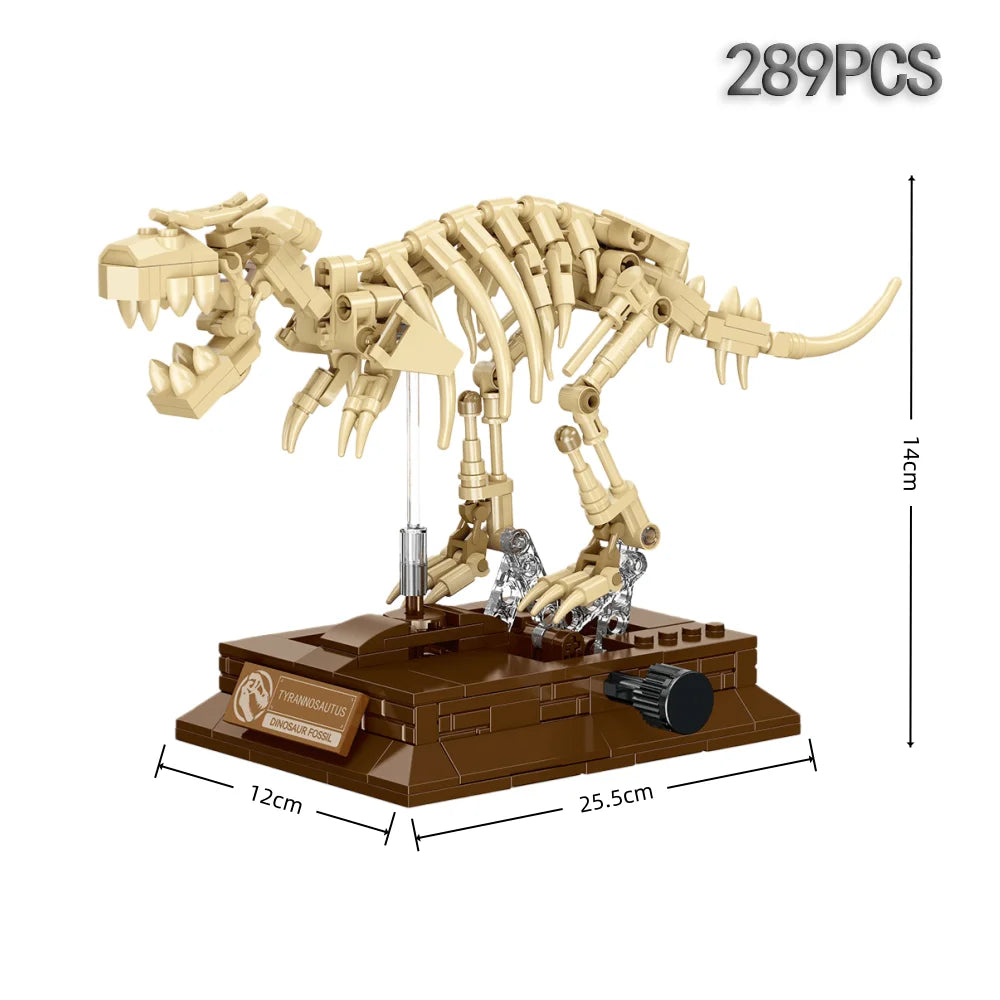 3D Dinosaur Fossil Building Set – Educational Skeleton Model - Lulliyo