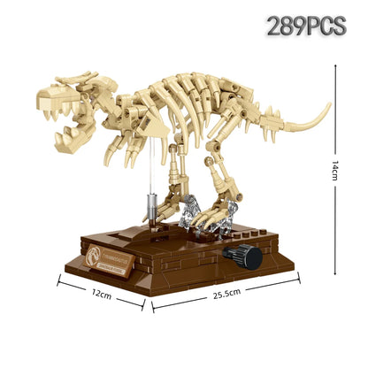 3D Dinosaur Fossil Building Set – Educational Skeleton Model - Lulliyo