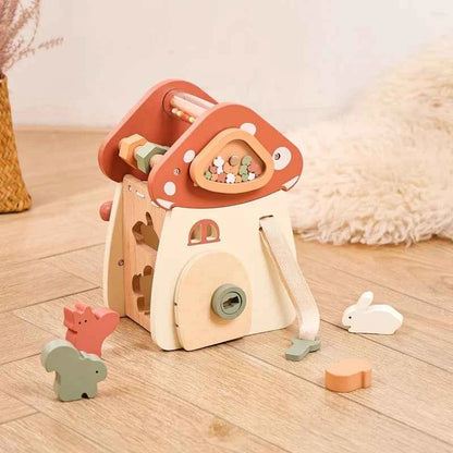 Montessori Wooden Mushroom/Castle