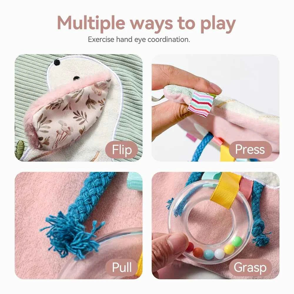Teething Rabbit Cloth Book