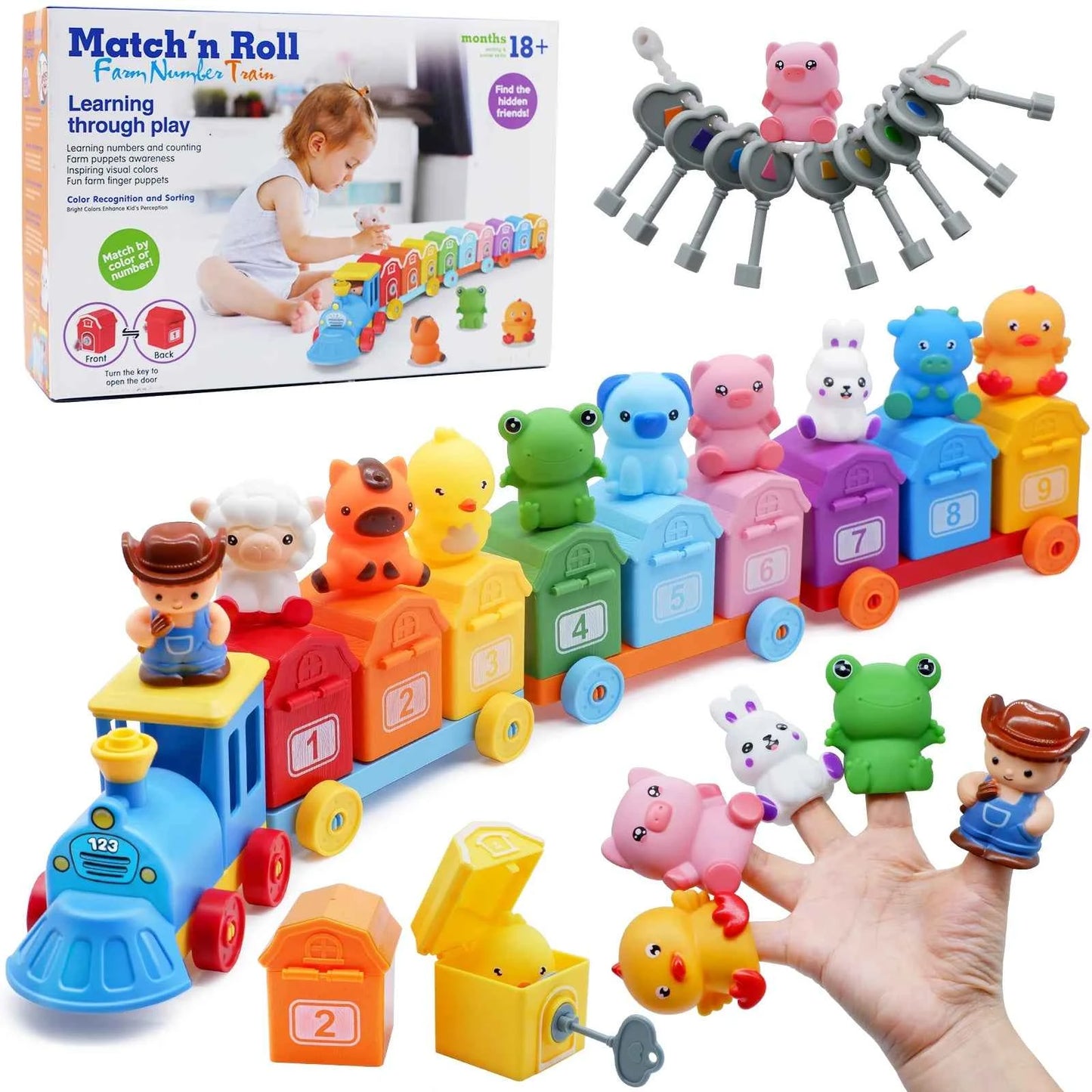 Montessori Train Set for Toddlers