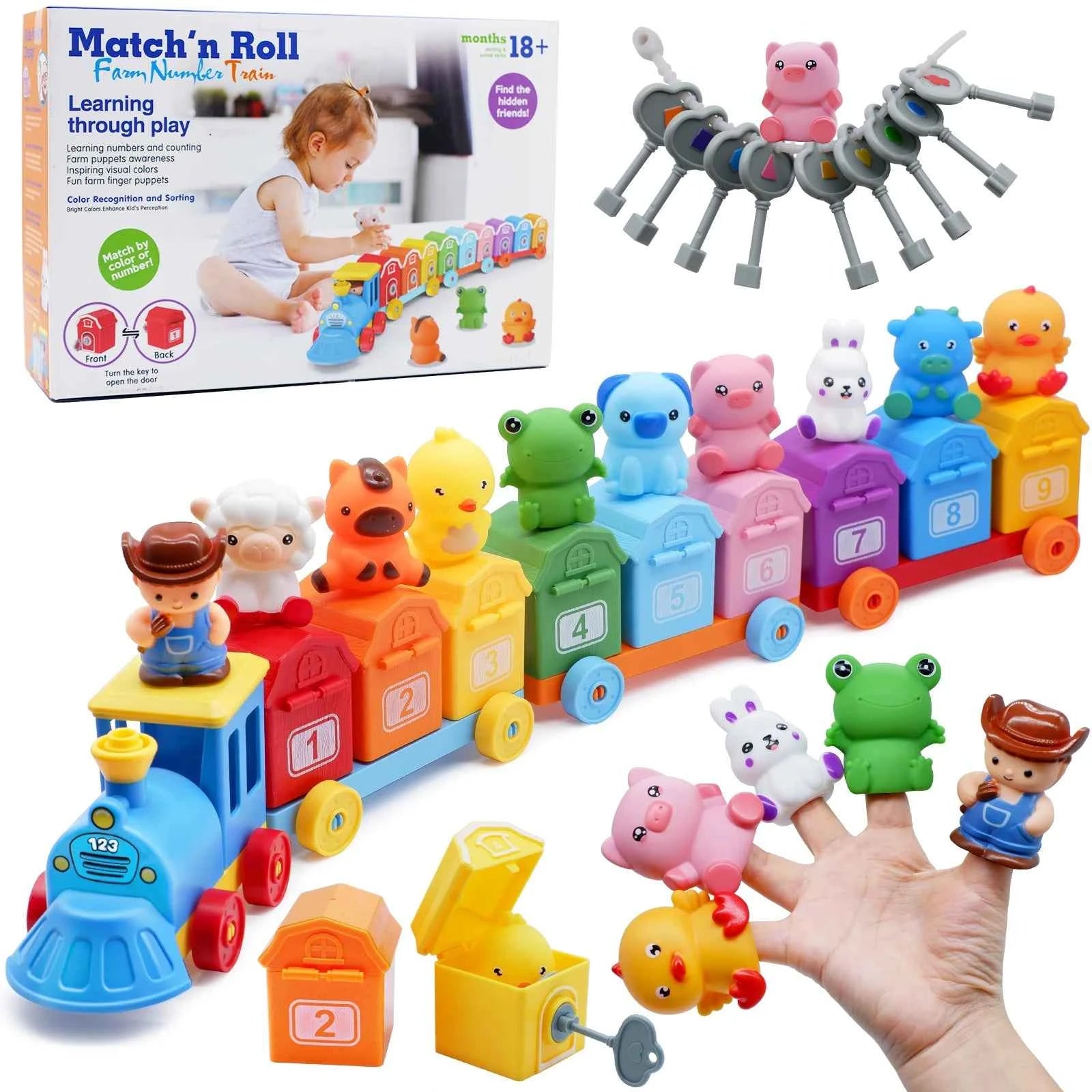 Montessori Train Set for Toddlers