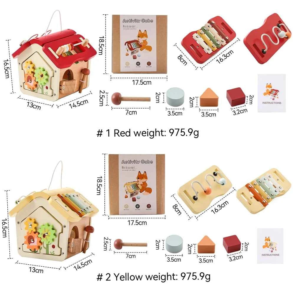 Montessori Wooden Sensory Playhouse
