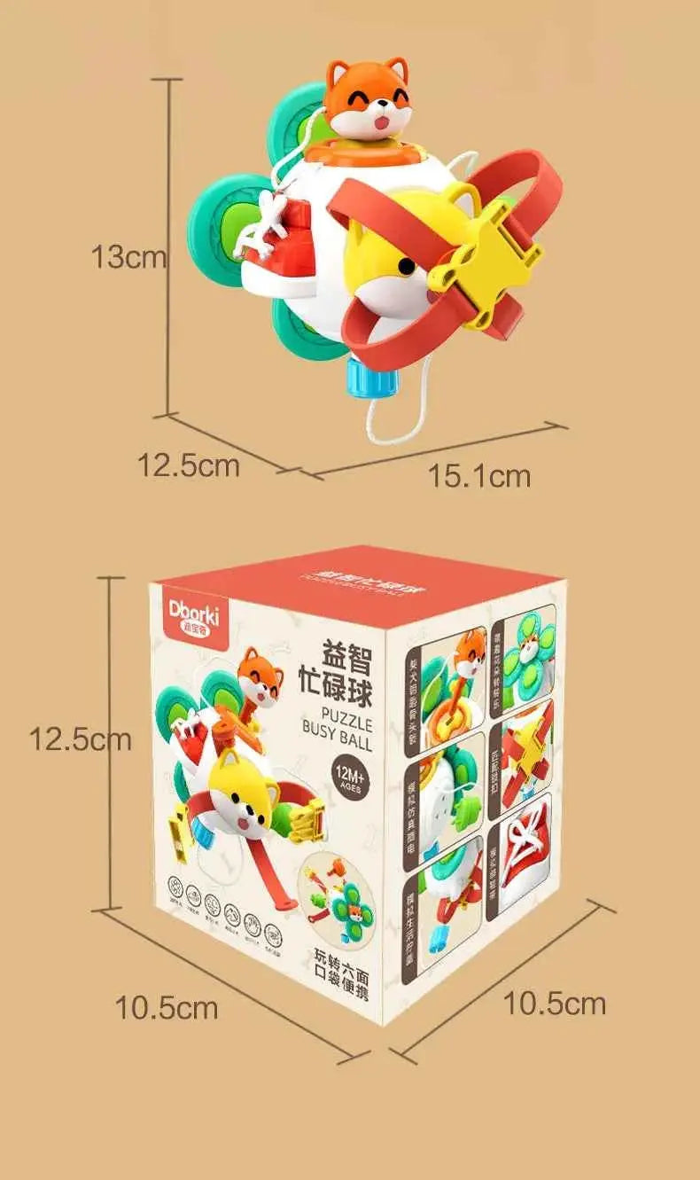 Montessori Baby Busy Cube Activity Toy